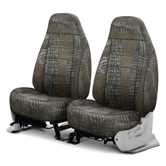 Coverking® - Designer Printed Neosupreme Animal Printed 1st Row Alligator Camouflage Custom Seat Covers