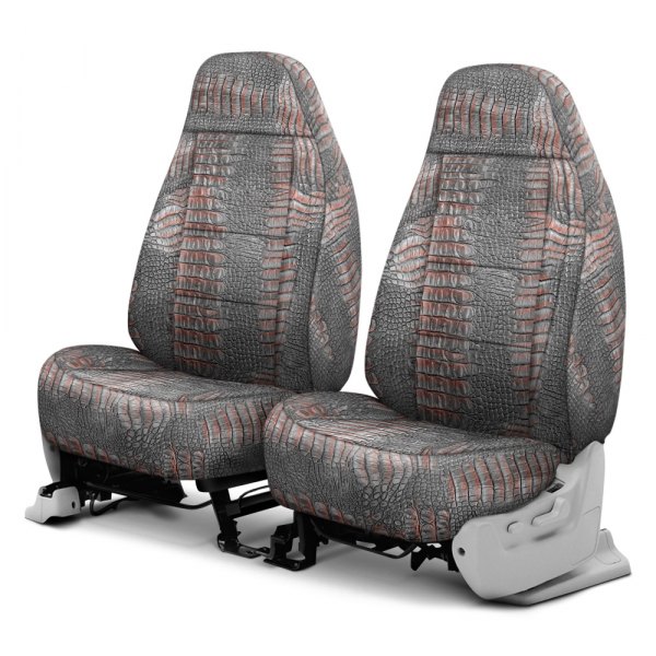 Coverking® - Designer Printed Neosupreme 1st Row Animal Print Alligator Raptor Custom Seat Covers
