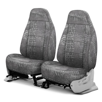 Coverking® - Designer Printed Neosupreme Animal Printed 1st Row Alligator Steel Custom Seat Covers