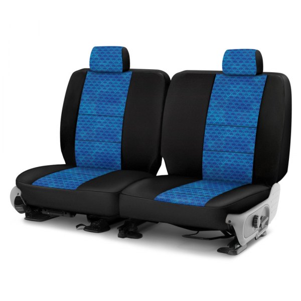 Coverking® - Designer Printed Neosupreme 3rd Row Overlapping Shell Sea Custom Seat Covers