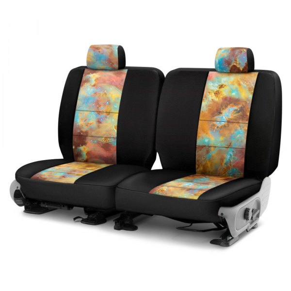 Coverking® - Designer Printed Neosupreme 2nd Row Nature Nebula Painted Custom Seat Covers