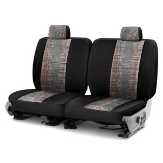 Coverking® - Designer Printed Neosupreme Animal Printed 1st Row Alligator Raptor Custom Seat Covers