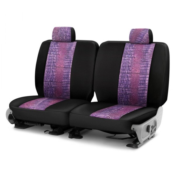 Coverking® - Designer Printed Neosupreme 3rd Row Animal Print Alligator Royal Custom Seat Covers