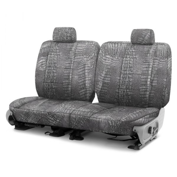 Coverking® - Designer Printed Neosupreme 2nd Row Animal Print Alligator Steel Custom Seat Covers