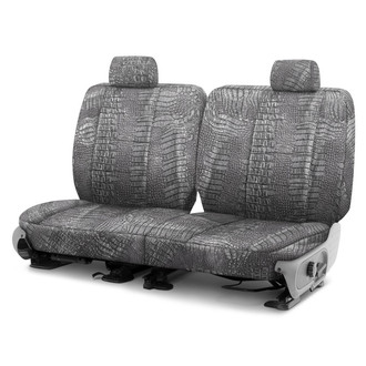 Coverking® - Designer Printed Neosupreme Animal Printed 1st Row Alligator Steel Custom Seat Covers