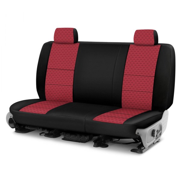 Coverking® - Designer Printed Neosupreme 3rd Row Overlapping Shell Rose Custom Seat Covers