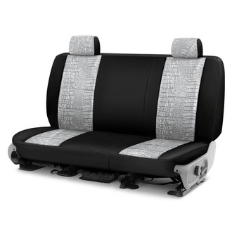 Coverking® - Designer Printed Neosupreme Animal Printed 2nd Row Alligator Pearl Custom Seat Covers