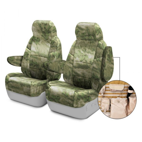 Coverking® - A-TACS™ 2nd Row Tactical Camo Foliage Green Custom Seat Covers