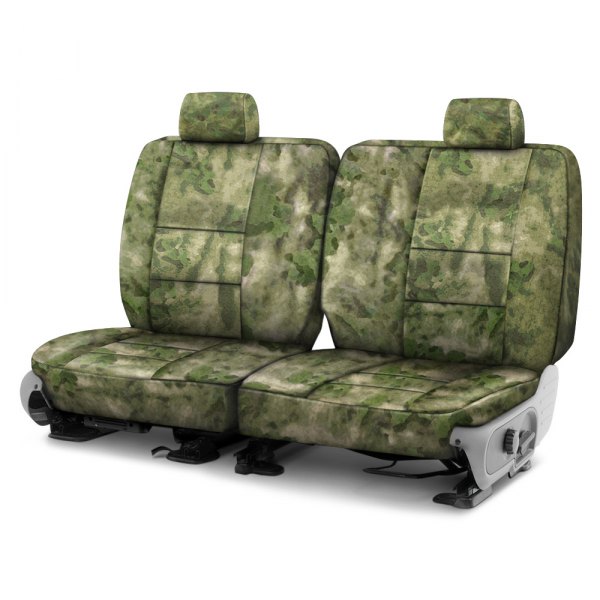 Coverking® - A-TACS™ 3rd Row Camo Cordura Ballistic Foliage Green Custom Seat Covers