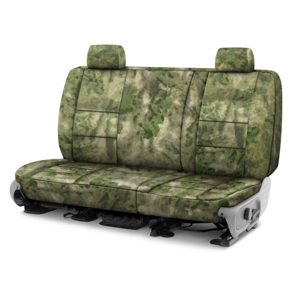 Coverking® - A-TACS™ 1st Row Camo Cordura Ballistic Foliage Green Custom Seat Covers