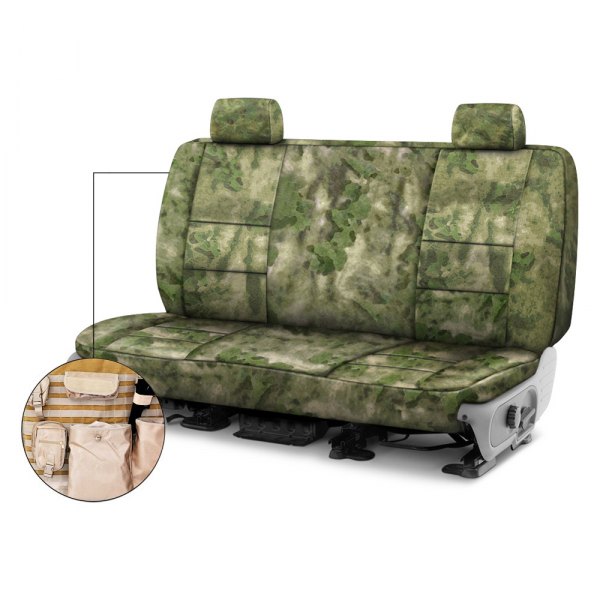 Coverking® - A-TACS™ 2nd Row Tactical Camo Foliage Green Custom Seat Covers