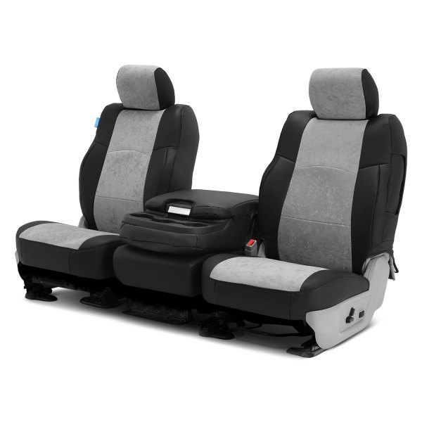 Coverking® - Ultisuede 2nd Row Black & Gray Custom Seat Covers