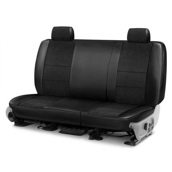Coverking® - Ultisuede 1st Row Black Custom Seat Covers