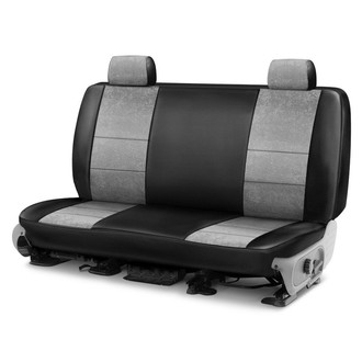 Coverking® - Ultisuede 3rd Row Black & Gray Custom Seat Covers