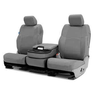 Coverking® - Cordura Ballistic 1st Row Charcoal Gray Custom Seat Covers