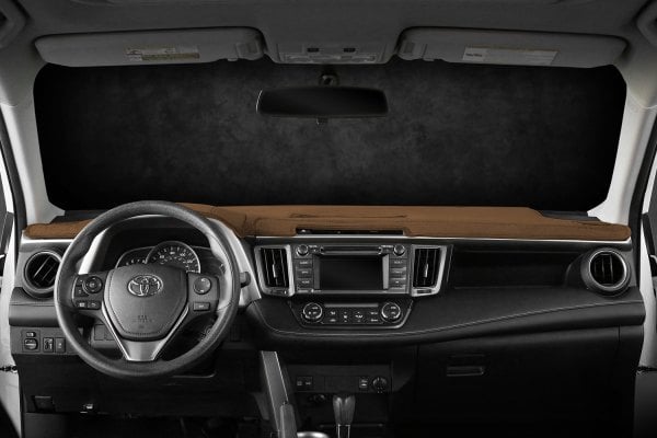 Coverking® CDCV5KI9688 - Velour Tan Custom Dash Cover