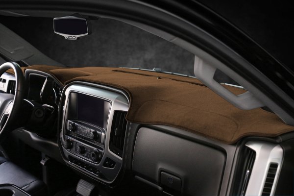 Coverking® CDCV5KI9688 - Velour Tan Custom Dash Cover