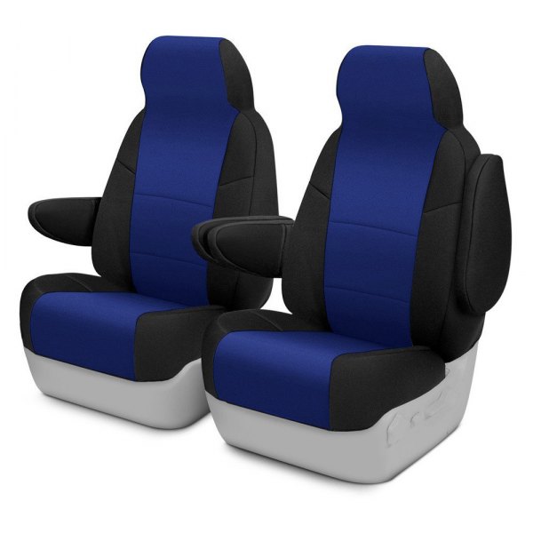 Coverking® - CR-Grade Neoprene 2nd Row Black & Blue Custom Seat Covers