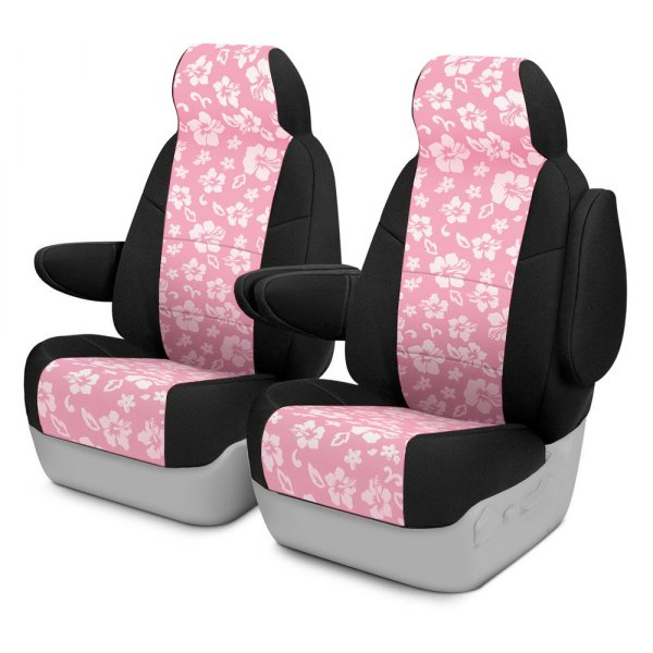 Coverking® - CR-Grade Neoprene 2nd Row Black & Hawaiian Pink Custom Seat Covers