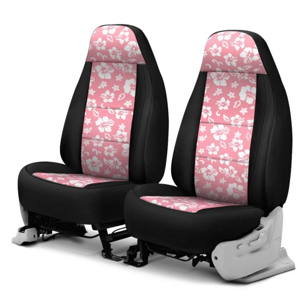 Coverking® - CR-Grade Neoprene 1st Row Black & Hawaiian Pink Custom Seat Covers