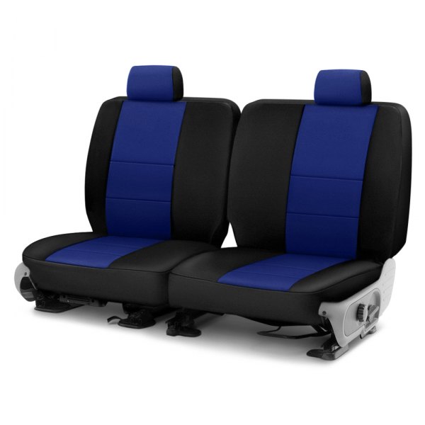 Coverking® - CR-Grade Neoprene 1st Row Black & Blue Custom Seat Covers