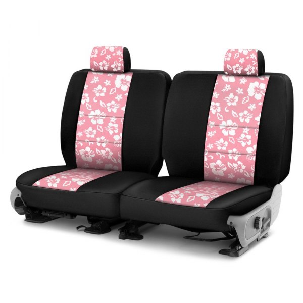 Coverking® - CR-Grade Neoprene 3rd Row Black & Hawaiian Pink Custom Seat Covers