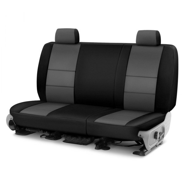 Coverking® - CR-Grade Neoprene 3rd Row Black & Medium Gray Custom Seat Covers