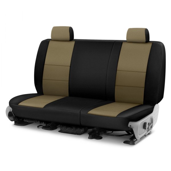 Coverking® - CR-Grade Neoprene 3rd Row Black & Tan Custom Seat Covers