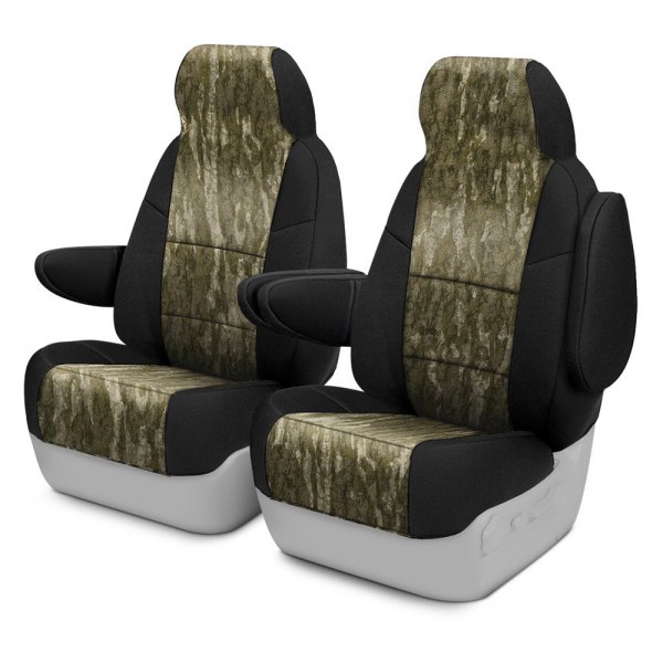 Coverking® - Mossy Oak™ 1st Row Two-Tone Bottomland Custom Seat Covers