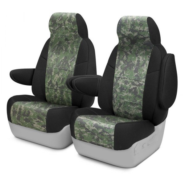 Coverking® - Digital 2nd Row Two-Tone Jungle Custom Seat Covers