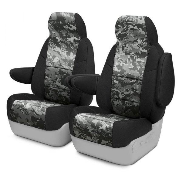 Coverking® - Digital 1st Row Two-Tone Urban Custom Seat Covers