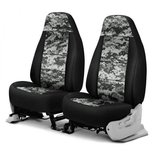 Coverking® - Digital 1st Row Two-Tone Urban Custom Seat Covers