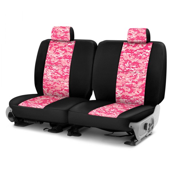Coverking® - Digital 2nd Row Two-Tone Pink Custom Seat Covers