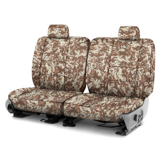 Coverking® - Digital 2nd Row Camo Sand Custom Seat Covers