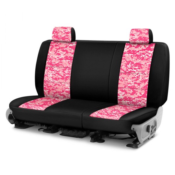 Coverking® - Digital 1st Row Two-Tone Pink Custom Seat Covers