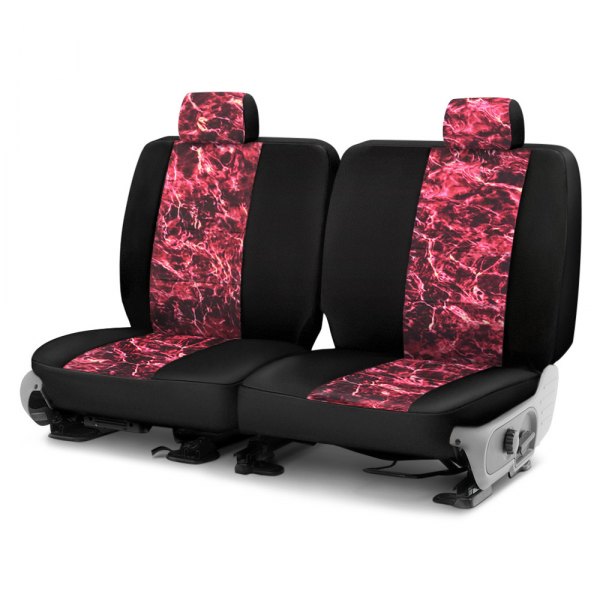 Coverking® - Mossy Oak™ 2nd Row Crimson Custom Seat Covers
