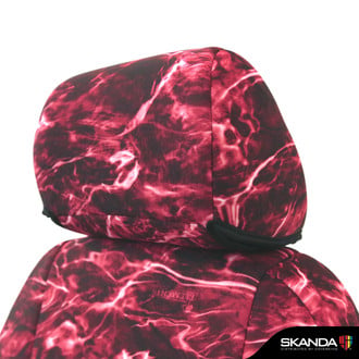 Coverking® - Mossy Oak™ 2nd Row Elements Crimson Custom Seat Covers