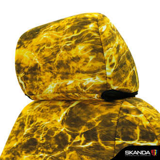 Coverking® - Mossy Oak™ 2nd Row Elements Yellowfin Custom Seat Covers