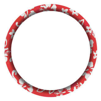 Coverking® - Designer Velour Hawaiian Red Steering Wheel Cover
