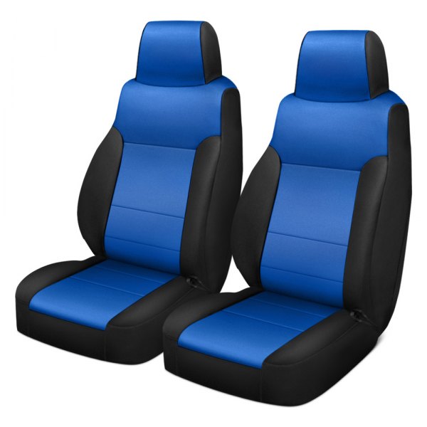 Coverking® SPC249 Jeep® Neoprene 1st Row Blue with Black Sides Custom