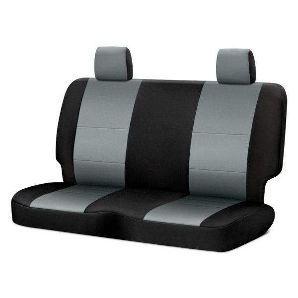 Coverking® - Jeep® Neoprene 2nd Row Medium Gray with Black Sides Custom Seat Covers