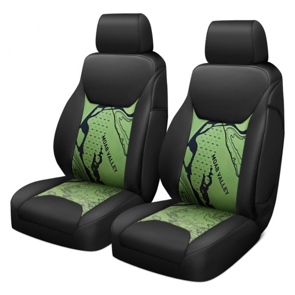 Coverking® - Jeep® Green with Black Custom Seat Covers