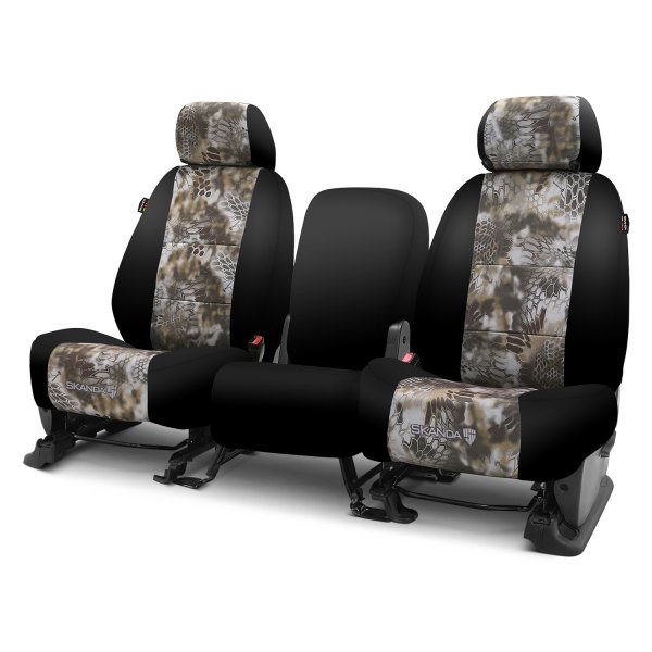 Coverking® - Kryptek™ Neosupreme 1st Row Camo Banshee & Black Custom Seat Covers