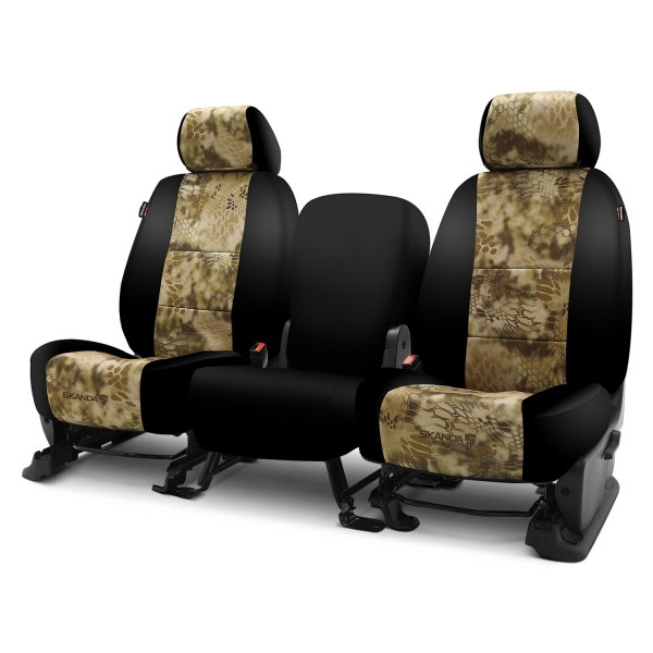  Coverking® - Kryptek™ Neosupreme 2nd Row Camo Highlander & Black Custom Seat Covers
