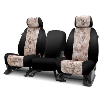 Coverking® - Kryptek™ Neosupreme 2nd Row Tactical Camo Nomad & Black Custom Seat Covers