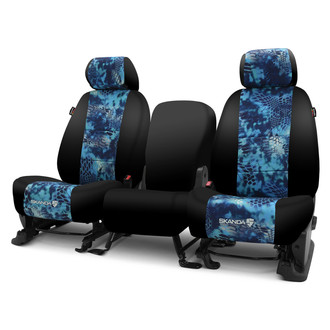 Coverking® - Kryptek™ Neosupreme 2nd Row Tactical Camo Pontus & Black Custom Seat Covers