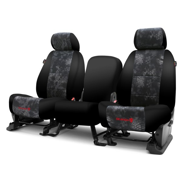  Coverking® - Kryptek™ Neosupreme 2nd Row Camo Typhon & Black Custom Seat Covers