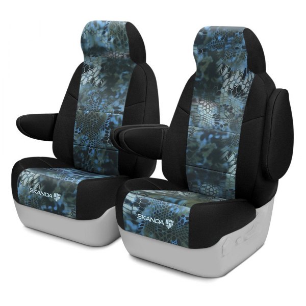  Coverking® - Kryptek™ Neosupreme 1st Row Camo Neptune & Black Custom Seat Covers