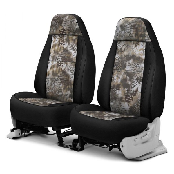  Coverking® - Kryptek™ Neosupreme 1st Row Camo Banshee & Black Custom Seat Covers