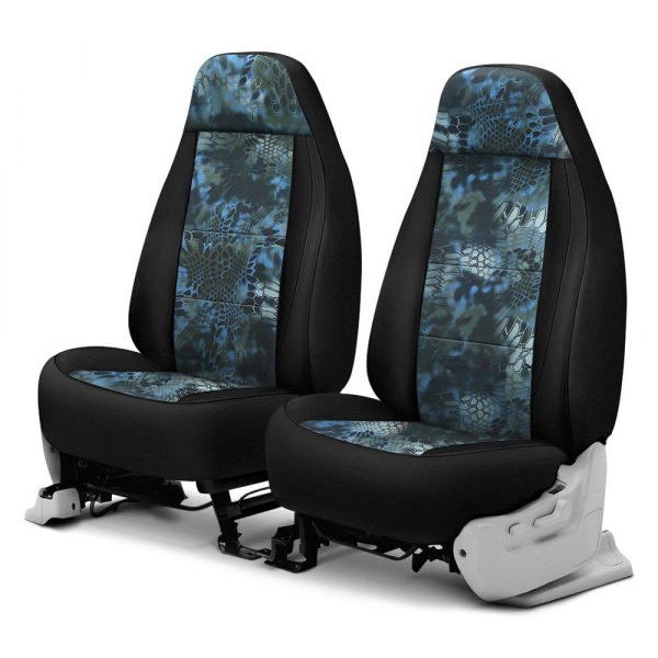  Coverking® - Kryptek™ Neosupreme 3rd Row Tactical Camo Neptune & Black Custom Seat Covers
